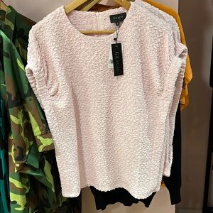 Gracia Light Pink Textured Blouse
